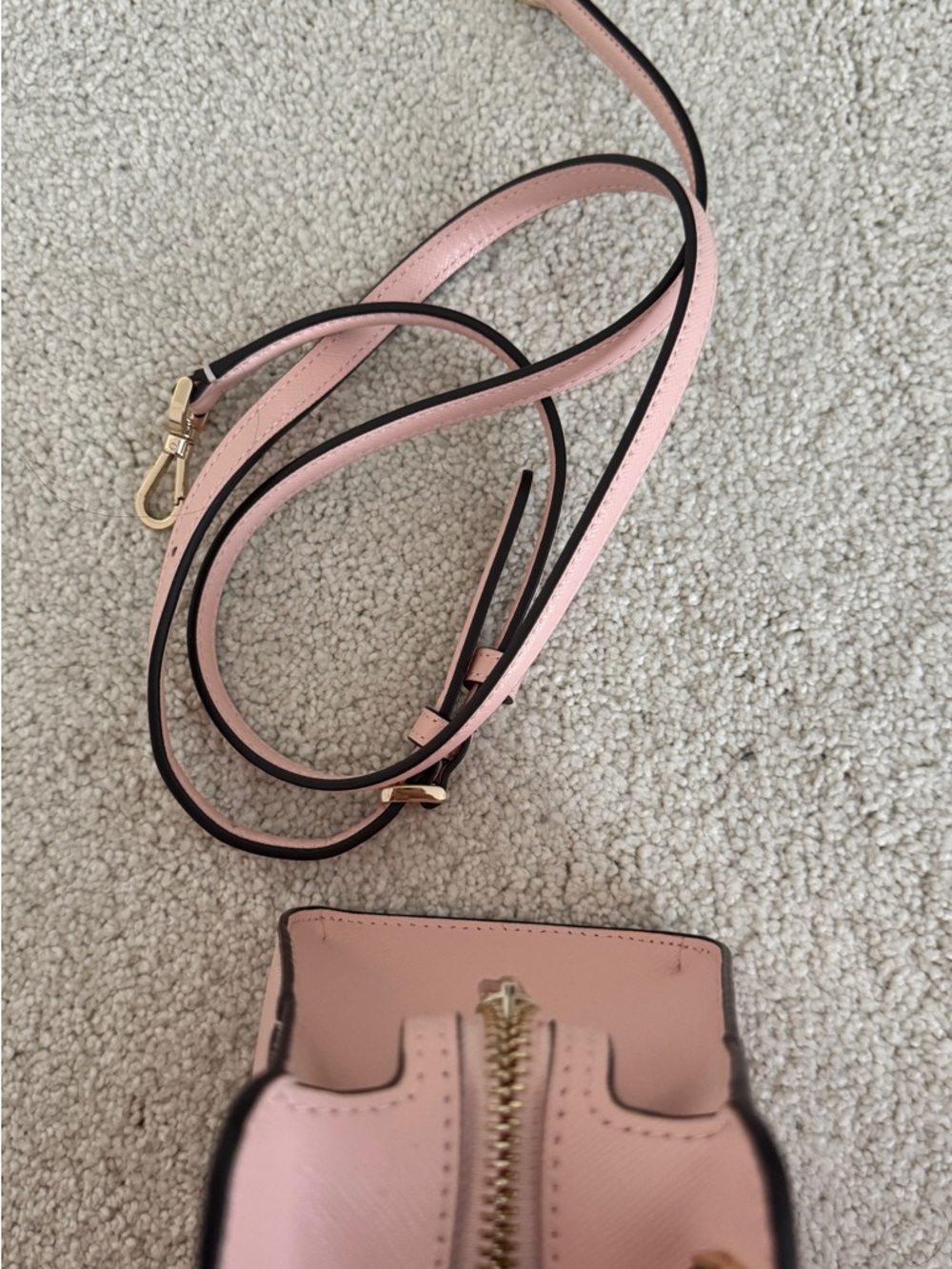 kate spade Pink Saffiano Leather Satchel with Gold Hardware - Picture 3 of 7